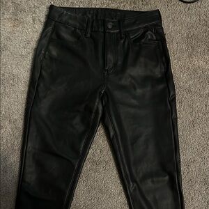 American Eagle Black Faux Leather Pants